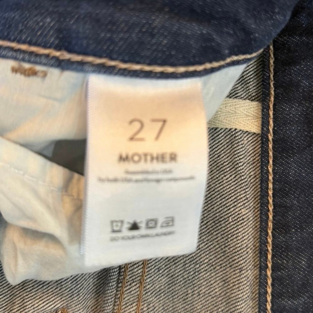 MOTHER The Hustler Roller Sneak Cuff Jeans Kicks & Riffs Size 27 - Picture 6 of 7
